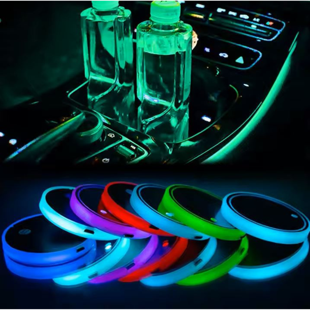 Portavasos iluminados LED Multicolor